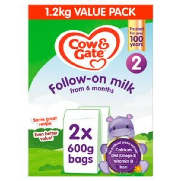 Cow & Gate Follow On Milk From 6 Months 1.2Kg