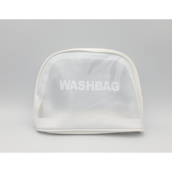 Clear Wash Bag White