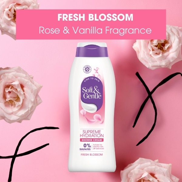 Soft & Gentle Fresh Blossom Shower Cream 400Ml