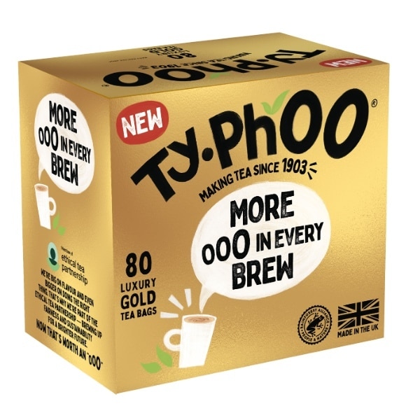 Typhoo Gold - 80 Luxury Gold Tea Bags