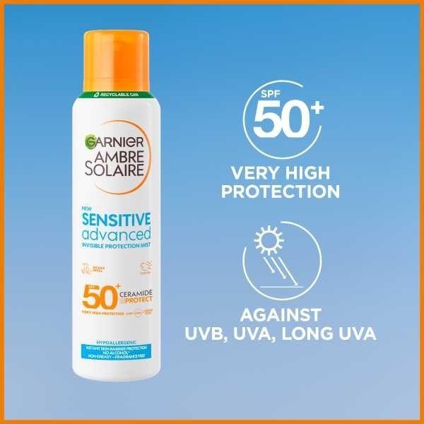 Ambre Solaire SPF 50 Dry Mist Spray 150ml