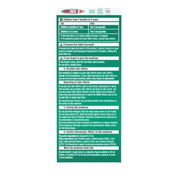 Benylin Childrens Apple 125ML