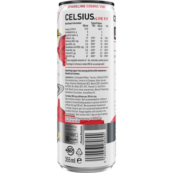 Celsius Cosmic Vibe 355ml