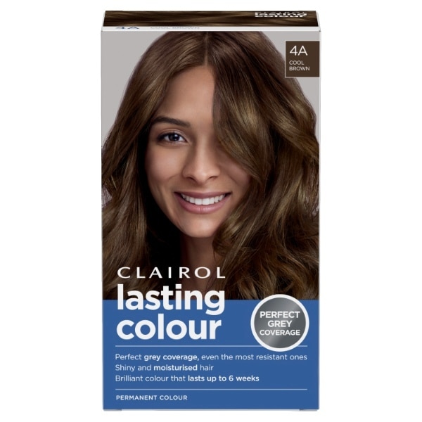 Clairol Lasting Colour Permanent Hair Dye - 4A Cool Brown