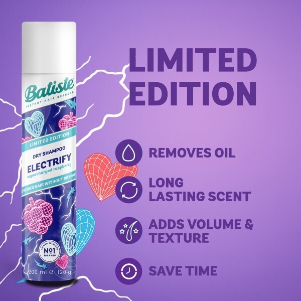 BATISTE DRY SHAMPOO ELECTRIFY RBERRY 280