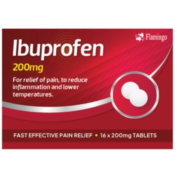 Flamingo Ibuprofen 200mg Tablets 16s