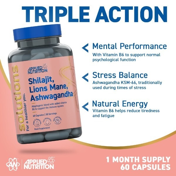 Tri Blend Lions Mane/Ashwagandha/Shilajit