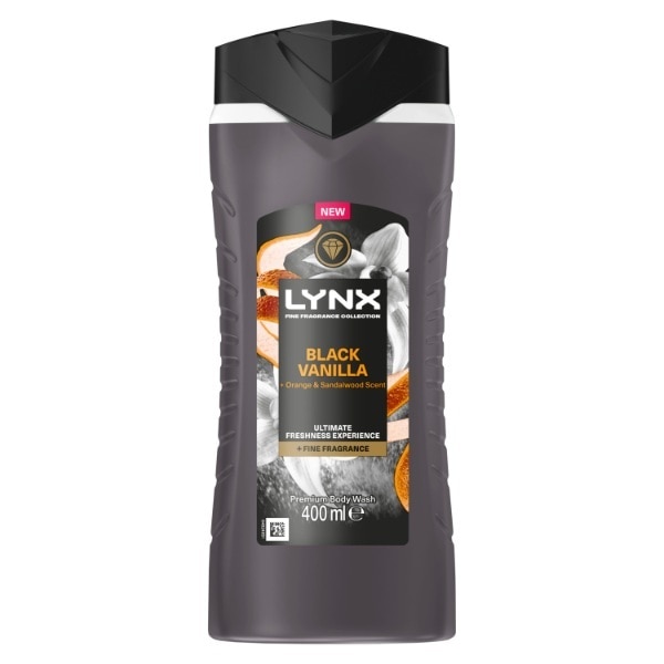 Lynx Black Vanilla Shower Gel Men 400ml