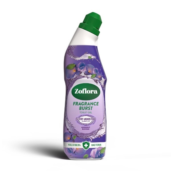 Zoflora Fragrance Burst Toilet Gel 750Ml - Midnight Blooms.