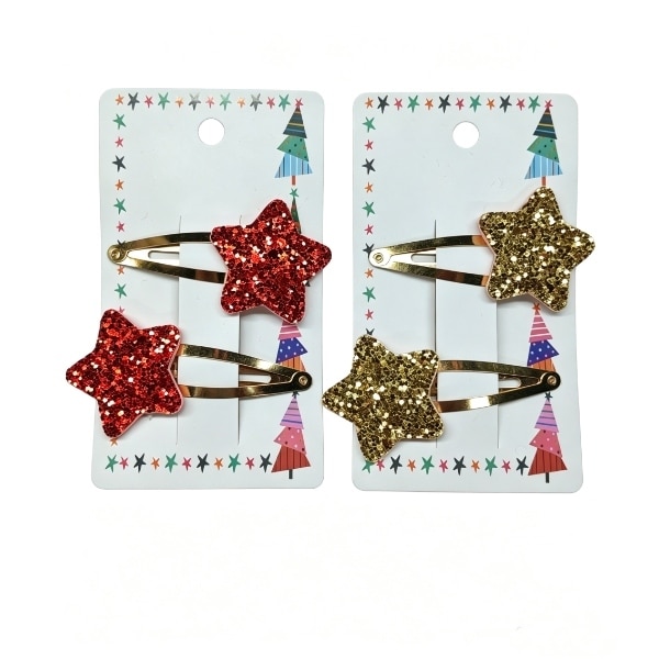 Christmas Hair Dec - Glitter Stars Sleepy