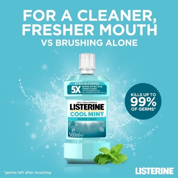 Listerine Coolmint Mild Mouthwash 750ml