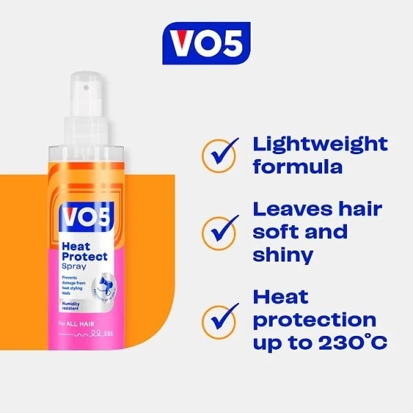 Vo5 Heat Protect Spray With Heat-Activated Complex 200ml