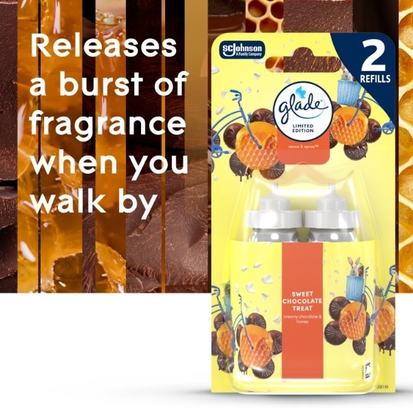 Glade Sense N Spray Twin Refill Chocolate