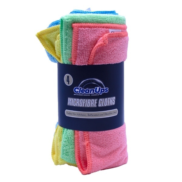 Cleanups Microfibre Cloths 4 Pack