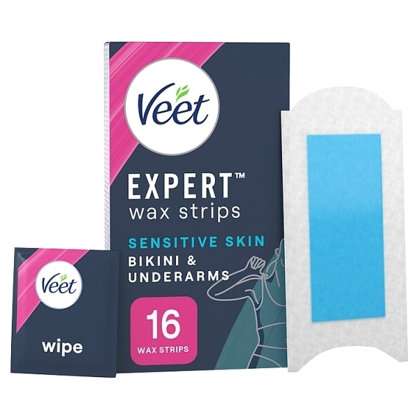 Veet Expert Cold Wax Strips Bikini Sensitive 16s