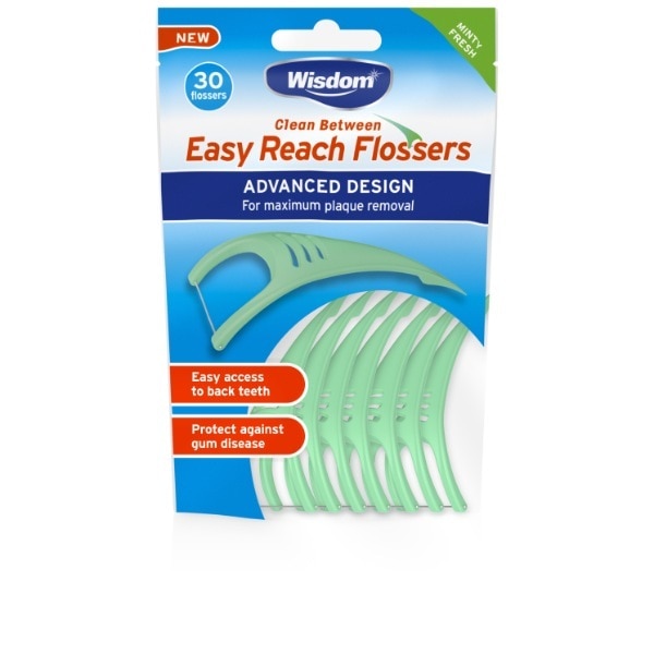 Wisdom Clean Between Easy Reach Flossers
