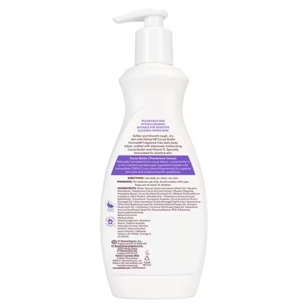 Palmers Cocoa Butter Fragrance Free Lotion 400ml