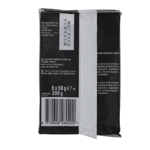 Sheba Fresh Chicken & Turkey In Gravy 6X50g