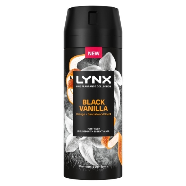 Lynx Bodyspray Premium Black Vanilla 150ml
