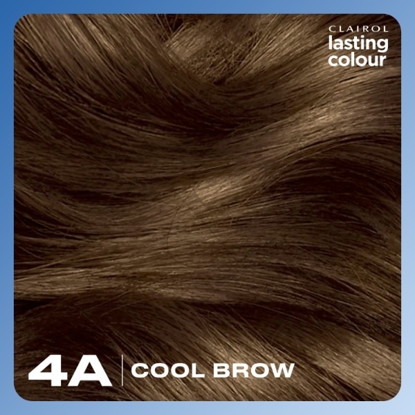 Clairol Lasting Colour Permanent Hair Dye - 4A Cool Brown