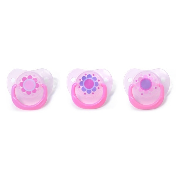 Griptight  12+ Decorated Ortho Soothers Pink
