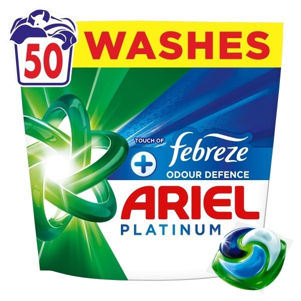 Ariel Pods Febreze 50 Pack