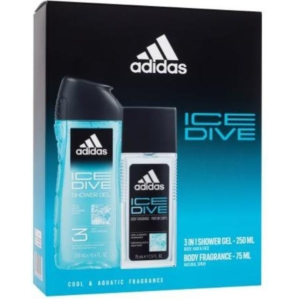 Adidas Ice 100ml EDT 250ml Shower Gel Set