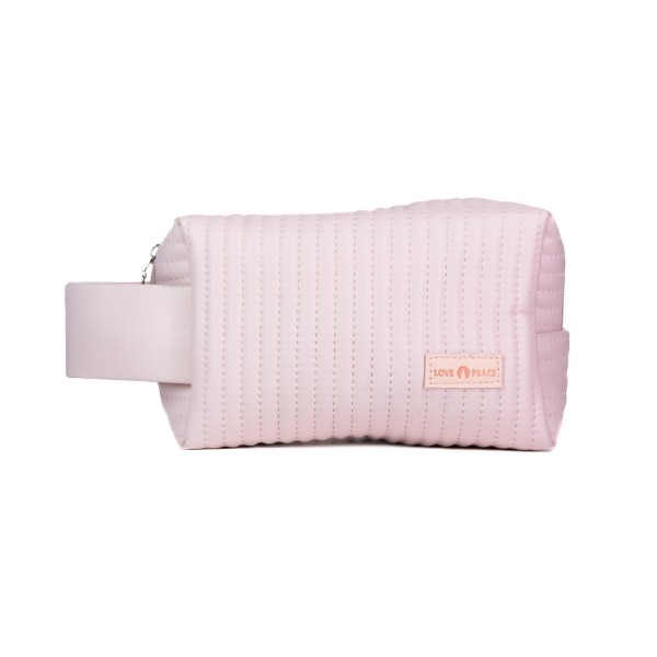 Quilted Cosmetic Bag Pink