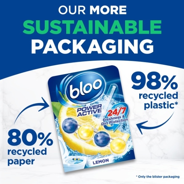Bloo Power Active Lemon Rim Block 3 Pack