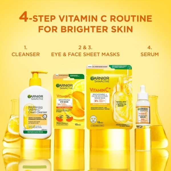 Garnier Vitamin C Eye Serum Tissue Mask