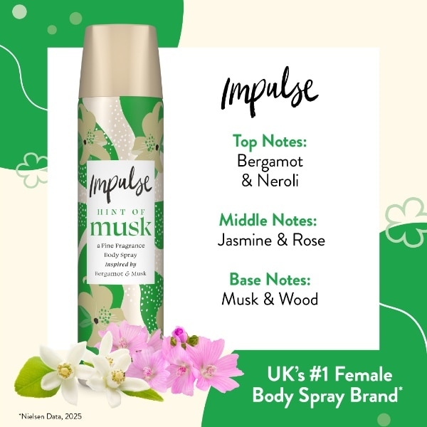 Impulse Musk Body Spray 75ml