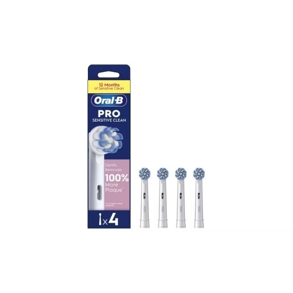 Oral B Sensi Clean 4 Pack Refill Heads