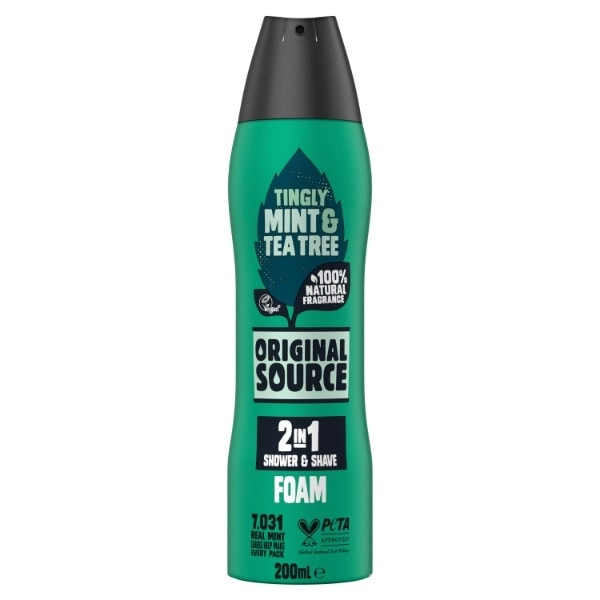 Original Source Tingly Mint Tea Tree Foam Body Wash 200ml