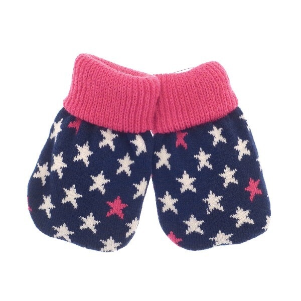 Cable Knit Hand Warmer 2 Pack Navy Star