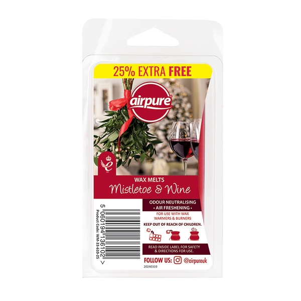 Airpure Wax Melts Mistletoe & Wine 68g