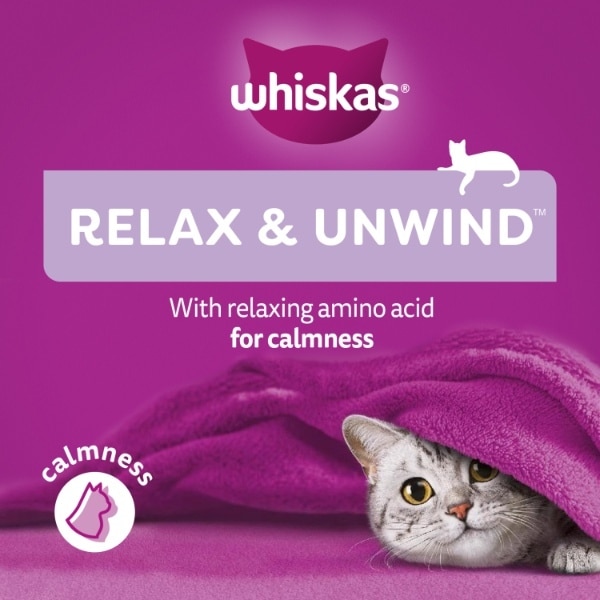 Whiskas Relax & Unwind Adult Cat Treats With Chicken 45G