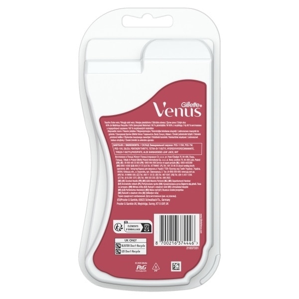 Venus Miami Sunset Smooth Disposable Razors X3