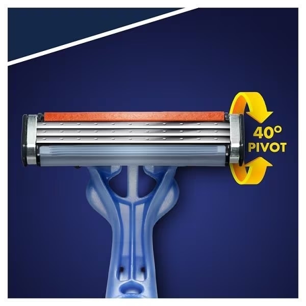 Gillette Blue3 Smooth Men's Disposable Razors X12