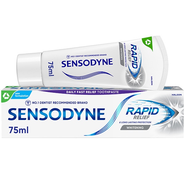 Sensodyne Rapid Relief Whitening Toothpaste 75ml