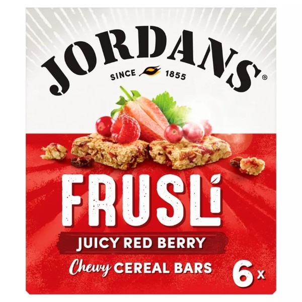 Jordans Frusli Bars Red Berries 6 Pack