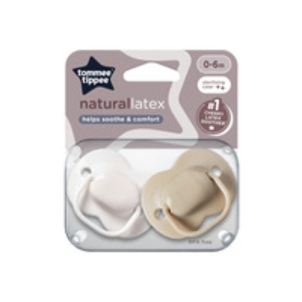Tommee Tippee 2X Cherry-Shaped Latex Soothers, 0-6M