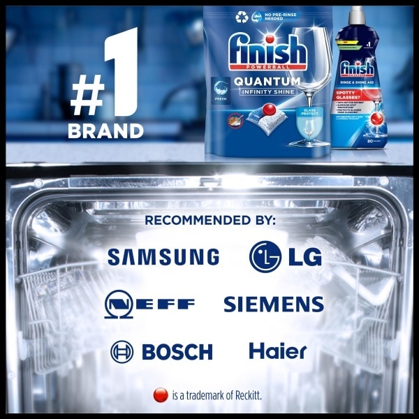 Finish Dishwasher Quantum Infinity Shine, 120 Tablets