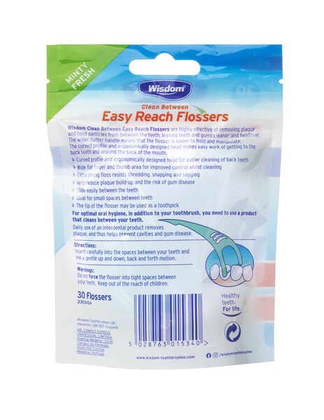 Wisdom Clean Between Easy Reach Flossers
