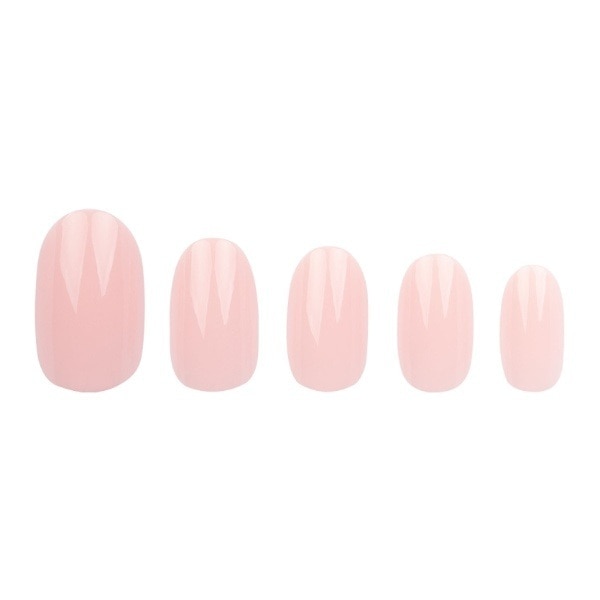 Invogue Baby Pink Oval Nails (24 Pieces)