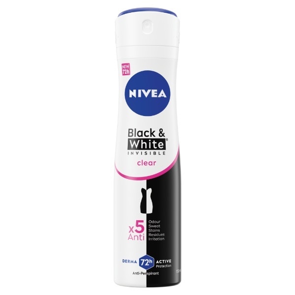 Nivea Black & White Clear Antiperspirant 150ml