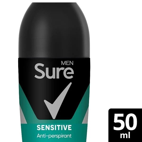 Sure For Men Roll On Sensitive Essentials 50ml