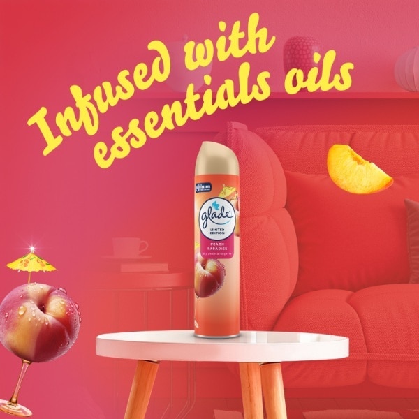 Glade Aerosol  Peach Paradise 300Ml