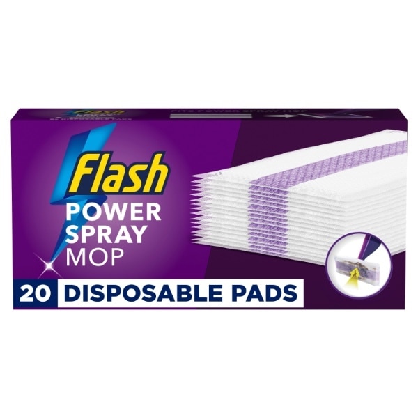 Flash Power Spray Mop 20 Disposable Pad Refills