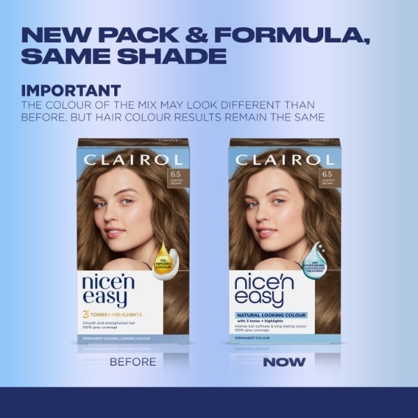 Clairol Nice'n Easy Hair Dye 6.5 Lightest Brown