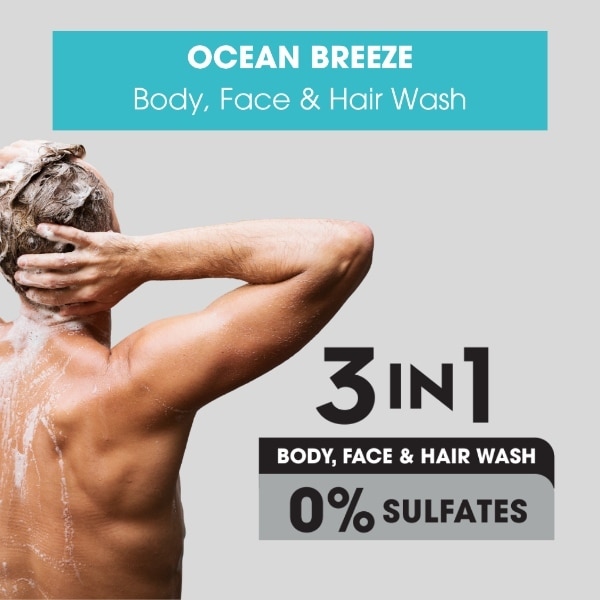 Soft & Gentle Men Ocean Breeze 3 In 1 Shower Gel 400Ml